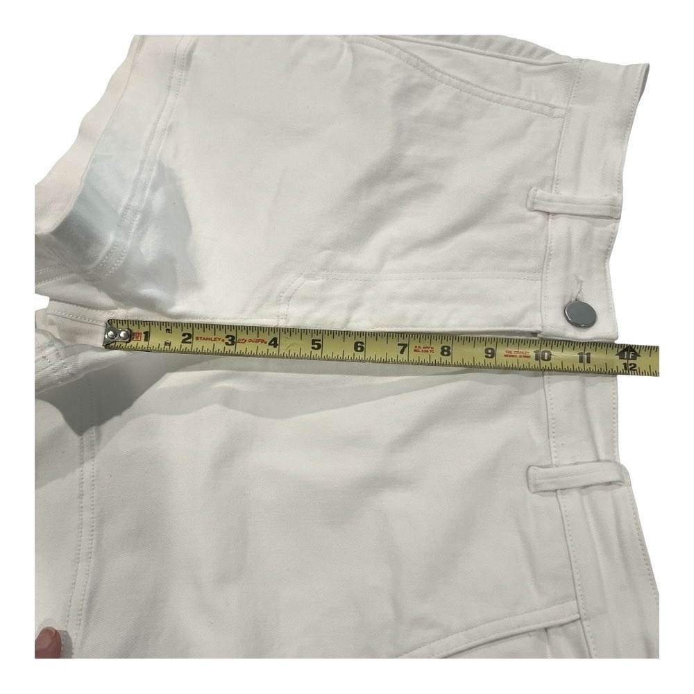 Everlane women’s white denim high waisted shorts size 8 - Picture 5 of 7